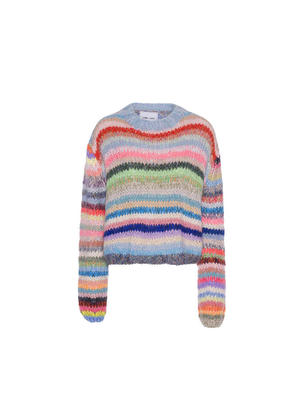 DAWN & DARE <br> GENOVA MULTI STRIPE PULLOVER