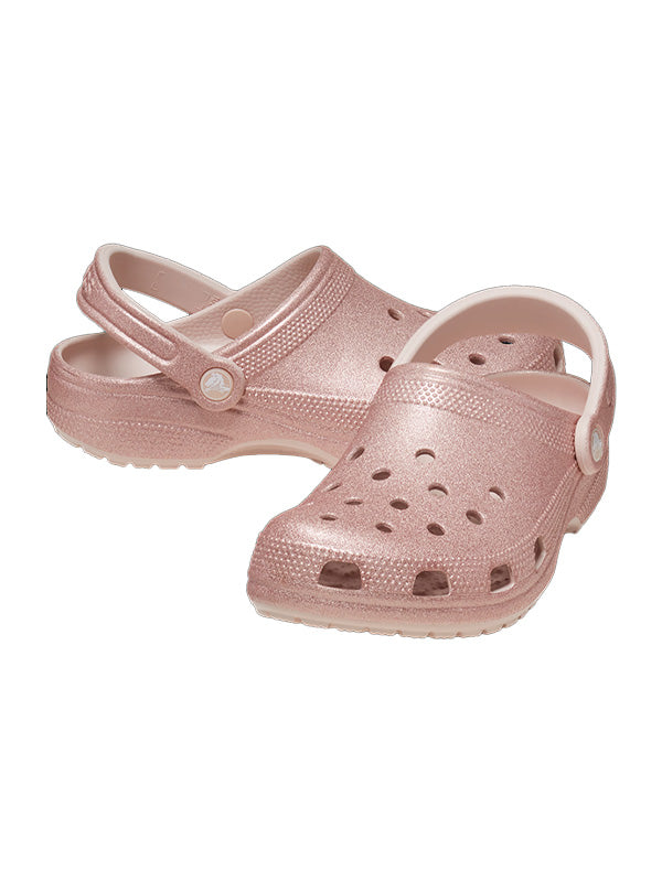 CROCS <br> CLASSIC GLITTER CLOG QUARTZ