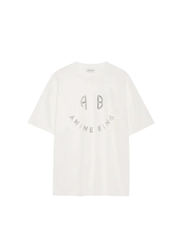 ANINE BING <br>  KENT T-SHIRT SMILEY