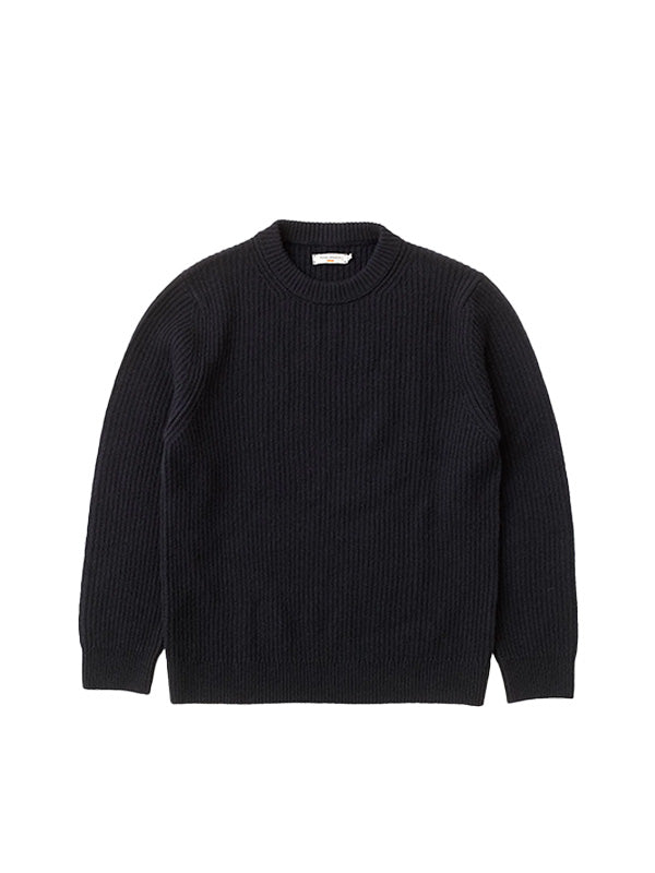 NUDIE JEANS <br> AUGUST RIB WOOL SWEATER