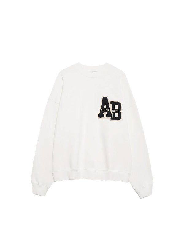 ANINE BING <br> MILES SWEATSHIRT LETTERMAN