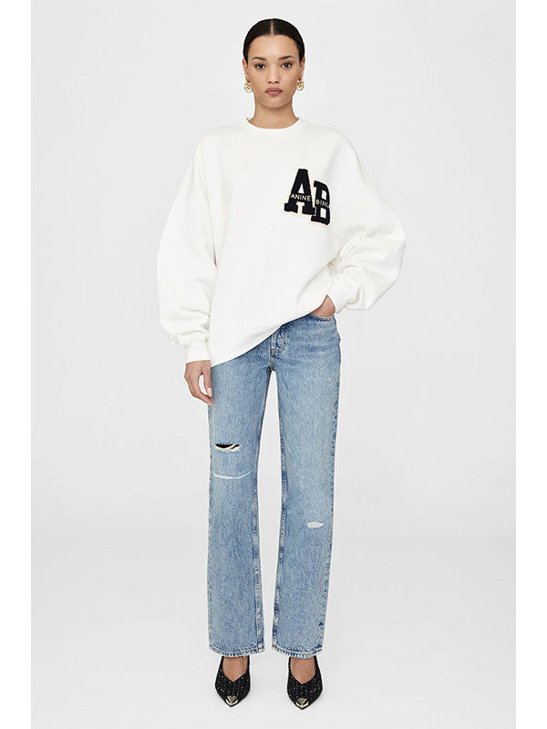 ANINE BING <br> MILES SWEATSHIRT LETTERMAN