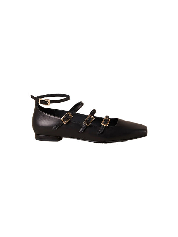 ALOHAS <br> LUKE BLACK LEATHER S100690