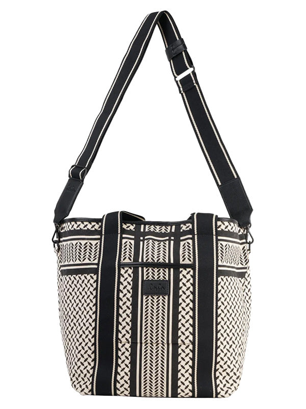 LALA BERLIN <br> EAST WEST TOTE MERGE CANVAS