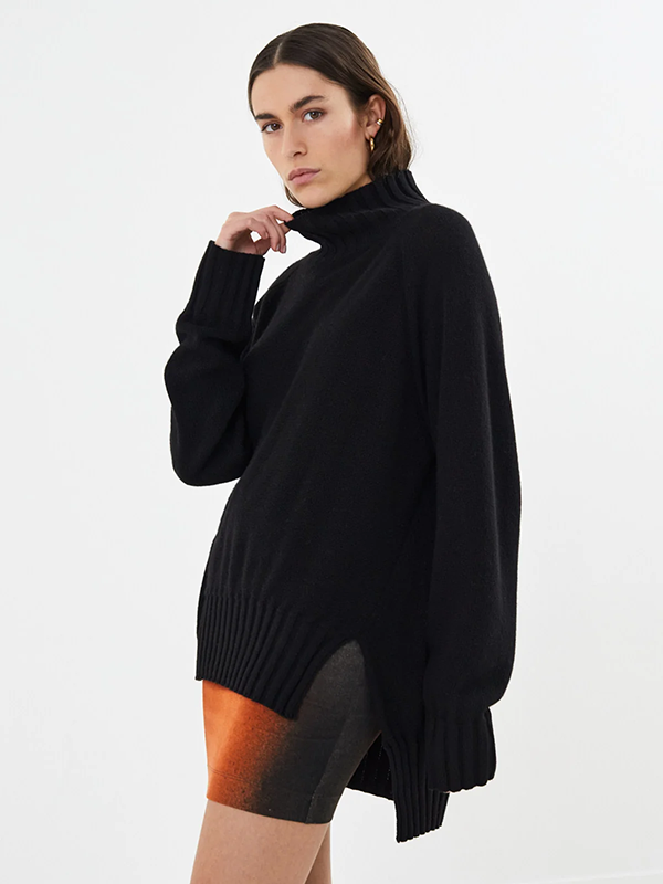 RABENS SALONER <br> SAOIRSE JAGGED SPLIT SWEATER