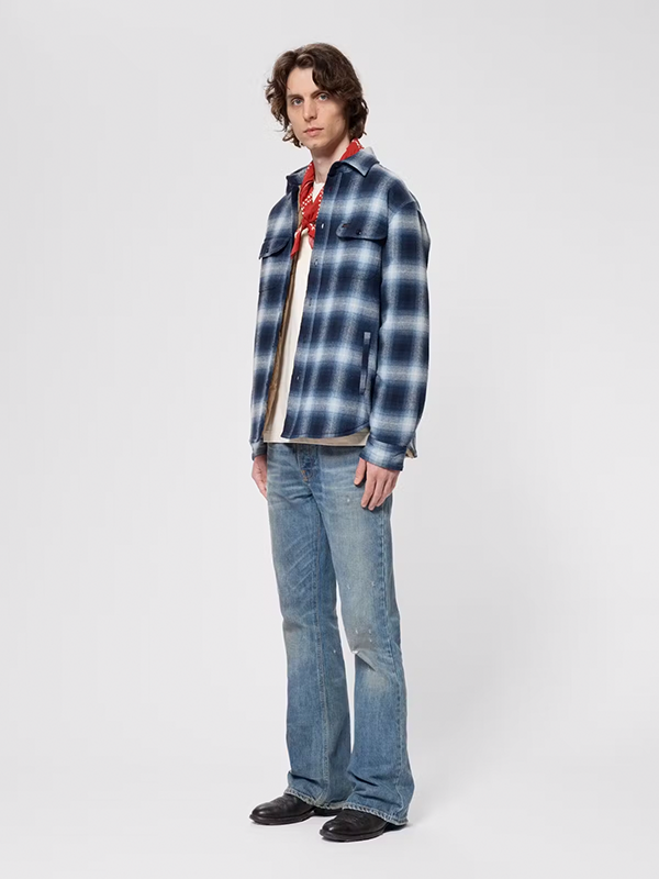 NUDIE JEANS <br> GLENN PADDED SHADOW SHIRT