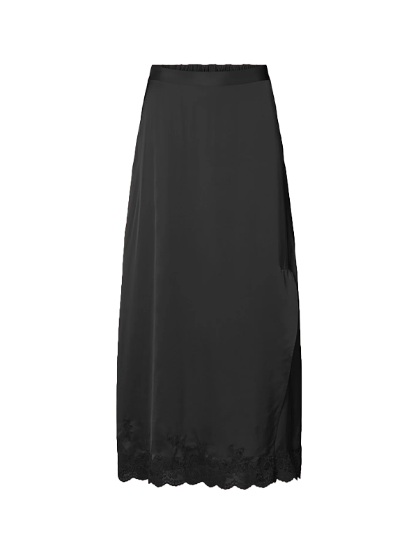 RABENS SALONER <br> LAMIM SOLID LACEY SKIRT