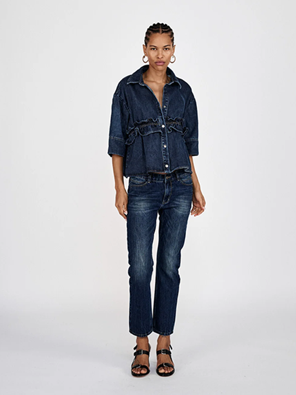 RABENS SALONER <br> PAIGE DENIM SHIRT JACKET