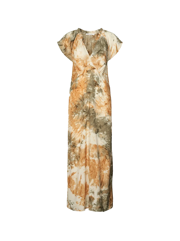 RABENS SALONER <br> ROSIE ABSTRACT FNECK DRESS