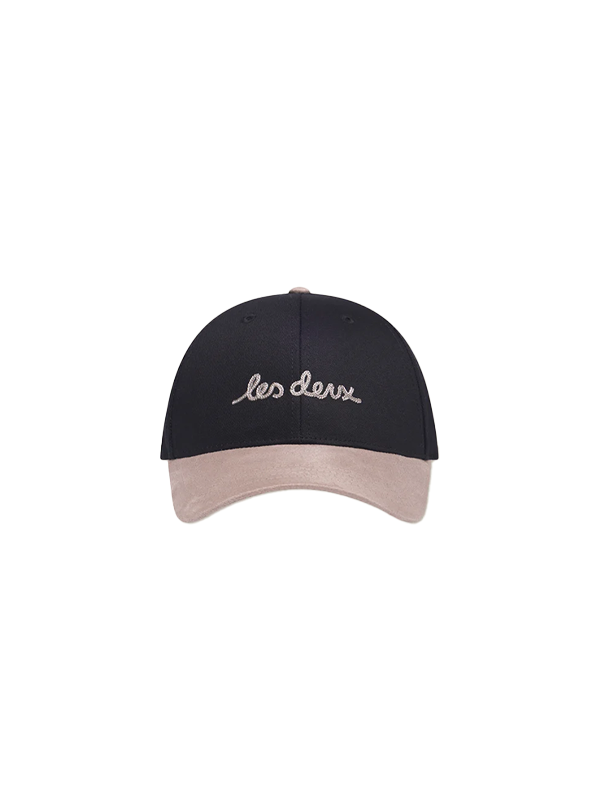 LES DEUX <br> BRAD CONTRAST SUEDE BASEBALL CAP