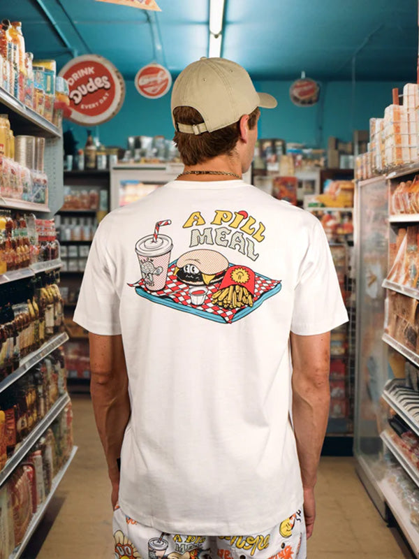 THE DUDES <br> A PILL MEAL T-SHIRT
