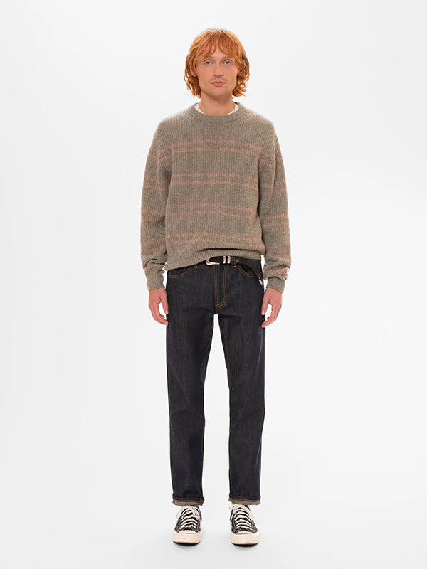 NUDIE JEANS <br> GURRA STRIPE PULLOVER