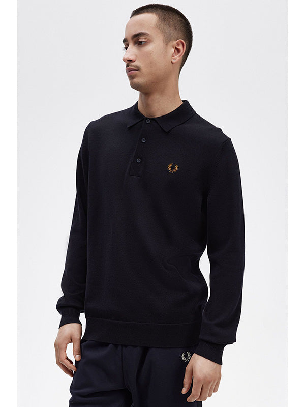 FRED PERRY <br> K4535 CLASSIC KNIT LS POLO